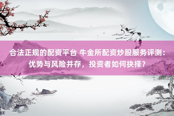 合法正规的配资平台 牛金所配资炒股服务评测：优势与风险并存，投资者如何抉择？