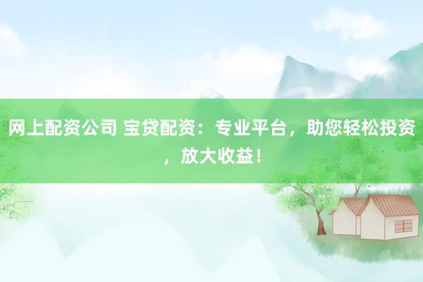 网上配资公司 宝贷配资：专业平台，助您轻松投资，放大收益！