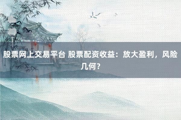 股票网上交易平台 股票配资收益：放大盈利，风险几何？