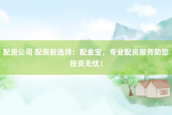配资公司 配资新选择：配金宝，专业配资服务助您投资无忧！