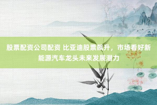 股票配资公司配资 比亚迪股票飙升,市场看好新能源汽车龙头未来发展潜力